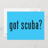 Heb je scuba? briefkaart (Voorkant / Achterkant)