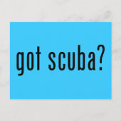Heb je scuba? briefkaart (Voorkant)