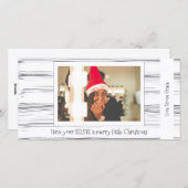 Heb je Selfie een prettige kerst Feestdagenkaart (Voorkant / Achterkant)