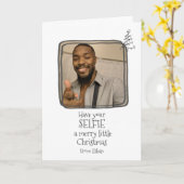 Heb je Selfie een prettige kerst Kaart (Gele Bloem)