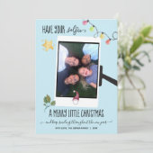 Heb je Selfie een prettige kerstfoto Feestdagenkaart (Staand voorkant)