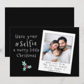 Heb je Selfie een prettige kerstKaart Kaart (Voorkant / Achterkant)