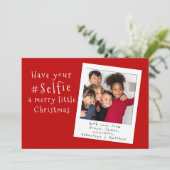 Heb je Selfie een prettige kerstKaart Kaart (Staand voorkant)