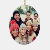 Heb je "Selfie"-kerstsierrood Keramisch Ornament (Rechts)