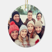 Heb je "Selfie"-kerstsierrood Keramisch Ornament (Links)