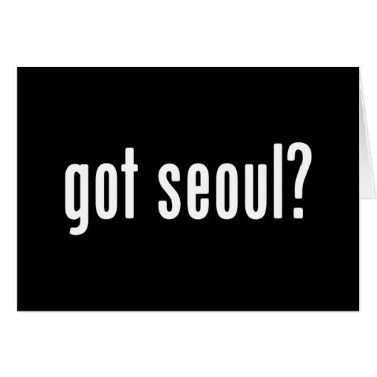 Heb je Seoul Card? (Voorkant Horizontaal)