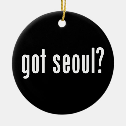 Heb je seoul? keramisch ornament (Voorkant)