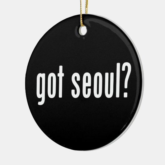 Heb je seoul? keramisch ornament (Links)