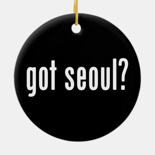 Heb je seoul? keramisch ornament (Achterkant)