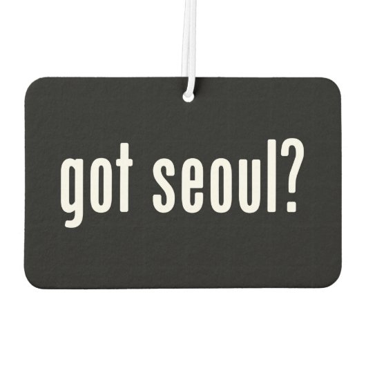 Heb je seoul? Luchtverfrisser (Achterkant)