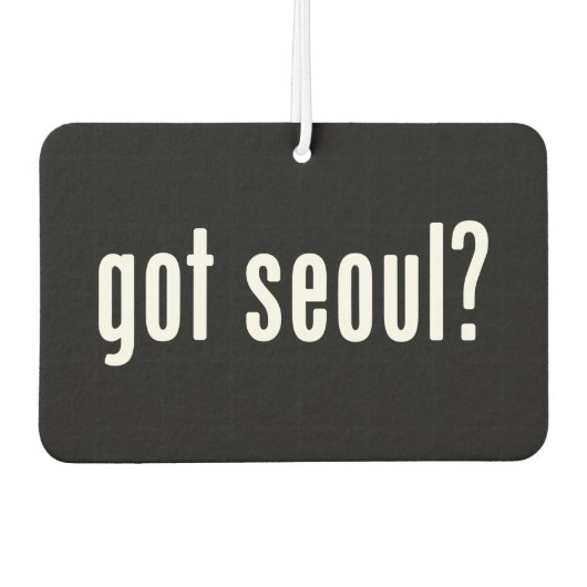 Heb je seoul? Luchtverfrisser (Voorkant)