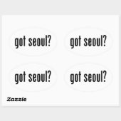Heb je seoul? ovale sticker (Vel)