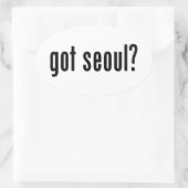 Heb je seoul? ovale sticker (Tas)
