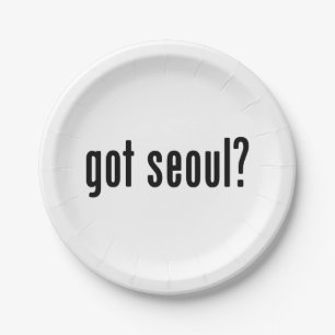 Heb je seoul? papieren bordje