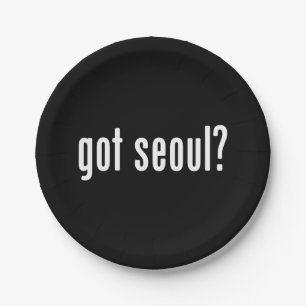 Heb je seoul? papieren bordje