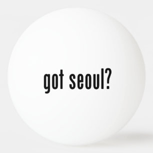Heb je seoul? pingpongbal
