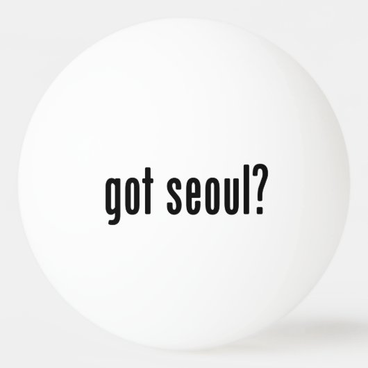 Heb je seoul? pingpongbal (Voorkant)