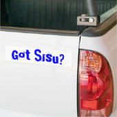 Heb je Sisu? Bumpersticker MI boven schiereiland (Op Truck)