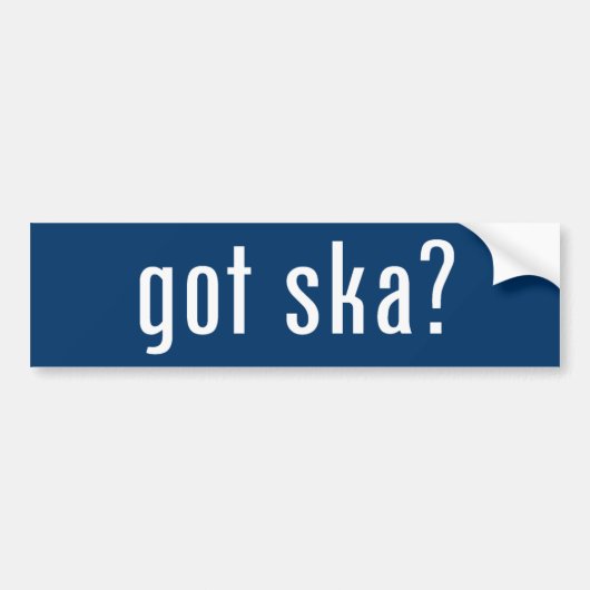 Heb je ska? bumpersticker (Voorkant)