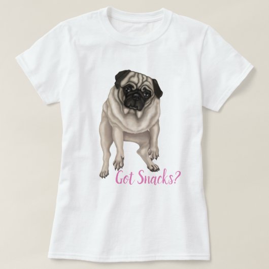 Heb je snacks? t-shirt (Design voorkant)