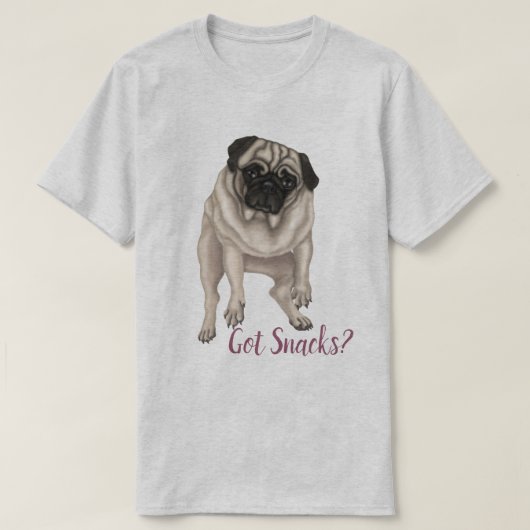 Heb je snacks? t-shirt (Design voorkant)