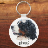 Heb je sneeuw? Bernese Mountain Dog Sleutelhanger (Voorkant)