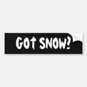 Heb je sneeuw? bumpersticker (Voorkant)