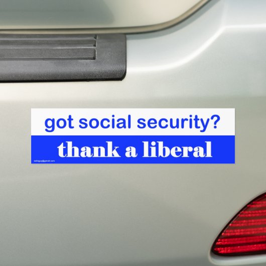 Heb je sociale zekerheid? bumpersticker (Op auto)