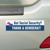 Heb je sociale zekerheid? bumpersticker (Op auto)