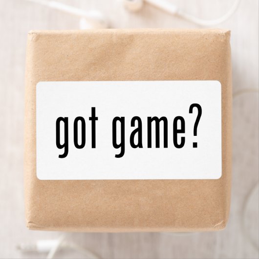 Heb je spel? etiket (Insitu)