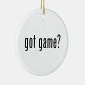 Heb je spel? keramisch ornament (Rechts)