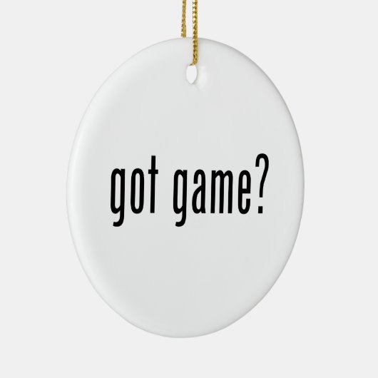 Heb je spel? keramisch ornament (Rechts)