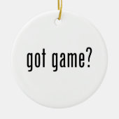 Heb je spel? keramisch ornament (Voorkant)