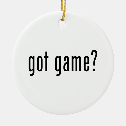 Heb je spel? keramisch ornament (Voorkant)