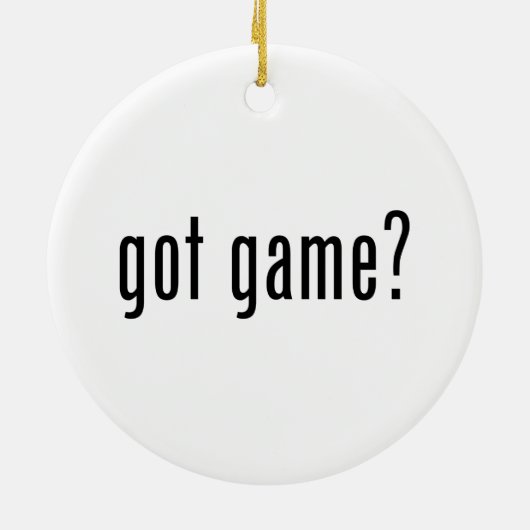 Heb je spel? keramisch ornament (Achterkant)