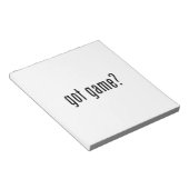 Heb je spel? notitieblok (Schuin)