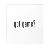 Heb je spel? notitieblok (Voorkant)