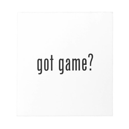 Heb je spel? notitieblok (Voorkant)