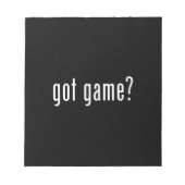 Heb je spel? notitieblok (Voorkant)