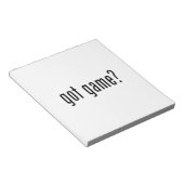 Heb je spel? notitieblok (Schuin)