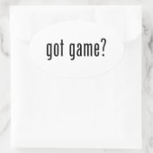 Heb je spel? ovale sticker (Tas)