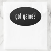 Heb je spel? ovale sticker (Tas)