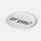 Heb je spel? papieren bordje (Gekanteld)