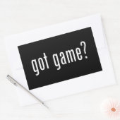 Heb je spel? rechthoekige sticker (Envelop)