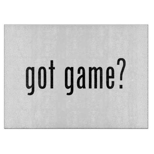 Heb je spel? snijplank (Voorkant)