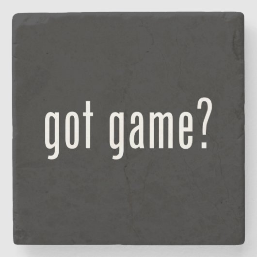 Heb je spel? stenen onderzetter (Voorkant)