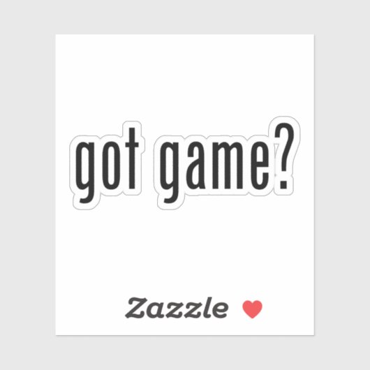 Heb je spel? sticker (Vel)