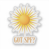 Heb je SPF? Sticker (Voorkant)