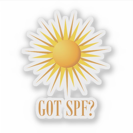 Heb je SPF? Sticker (Voorkant)
