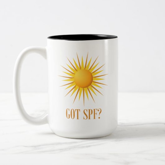 Heb je SPF? Tweekleurige Koffiemok (Links)